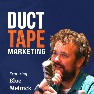 John Jantsch and Blue Melnick on the Duct Tape Marketing Podcast, episode "How AI Is Changing Online Courses, Coaching, and Client Results"